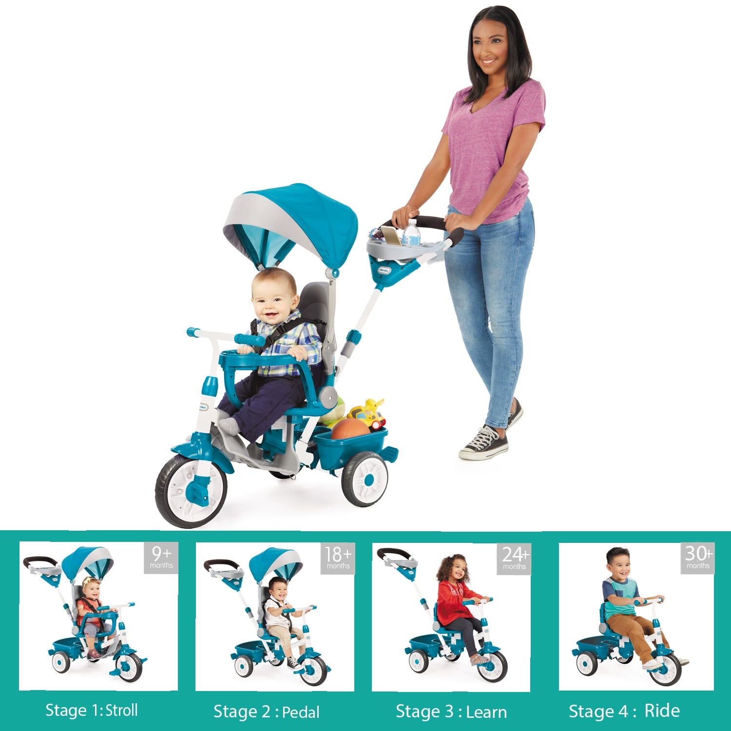 Perfect Fit 4-in-1 Trike - Teal